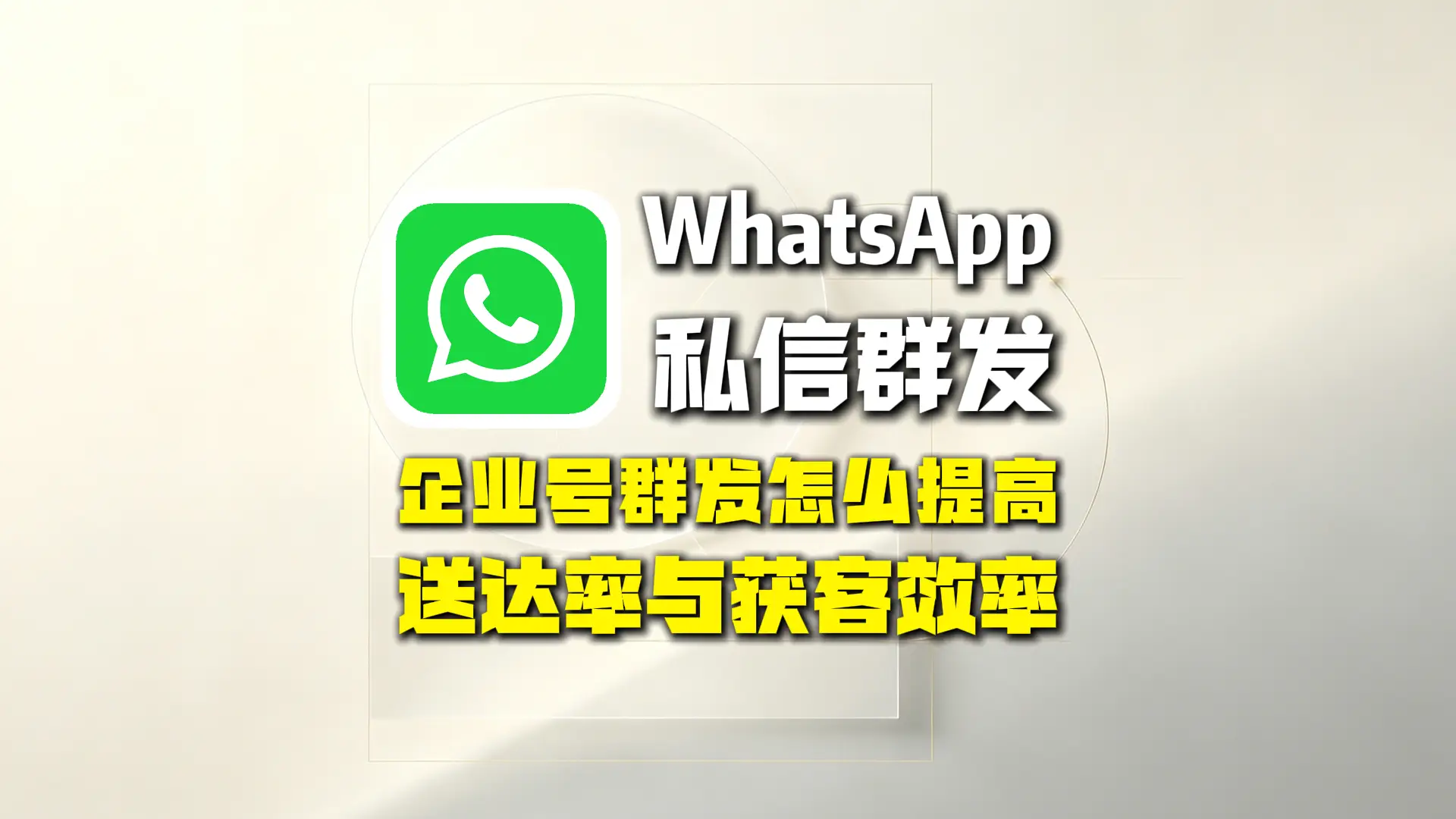 WhatsApp企业号群发怎么做？提高送达率与获客效率的完整解决方案