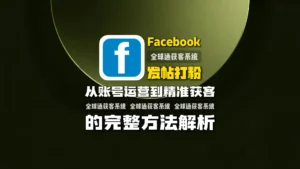 Facebook发帖打粉怎么做？从账号运营到精准获客的完整方法解析