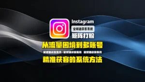 Instagram矩阵打粉全解析：从流量困境到多账号精准获客的系统方法
