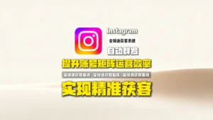 Instagram自动群发：如何通过自动化工具提升账号矩阵运营效率，实现精准获客