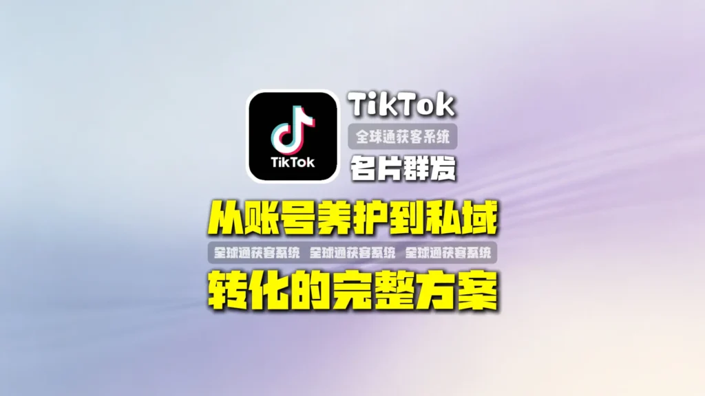 TikTok名片群发如何实现精准获客？从账号养护到私域转化的完整方案