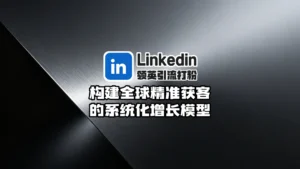 领英引流打粉：构建全球B2B精准获客的系统化增长模型