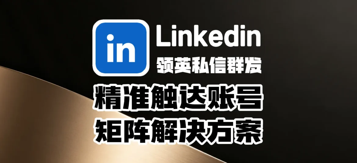领英私信群发获客系统：精准触达账号矩阵解决方案