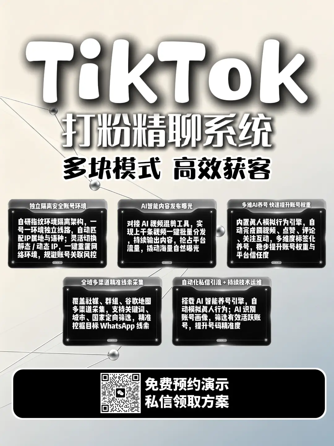 TikTokAI打粉精聊系统：从精准找客到私信转化的TikTok获客新方案