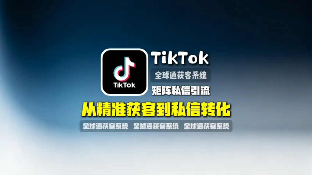 TikTok矩阵私信引流：从精准获客到私信转化
